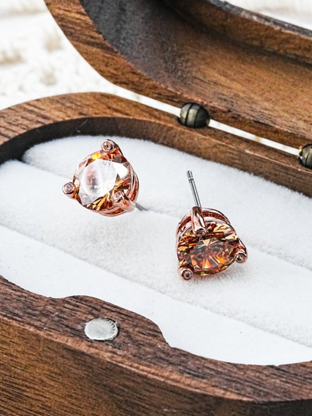 Kate Spade Three-Prong Zircon Stud Earrings
